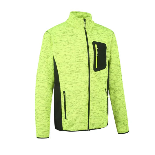 HIVIS adīta jaka melna/dzeltena