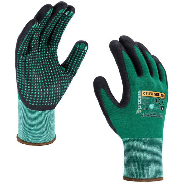 X-FLEX GREEN darba cimdi