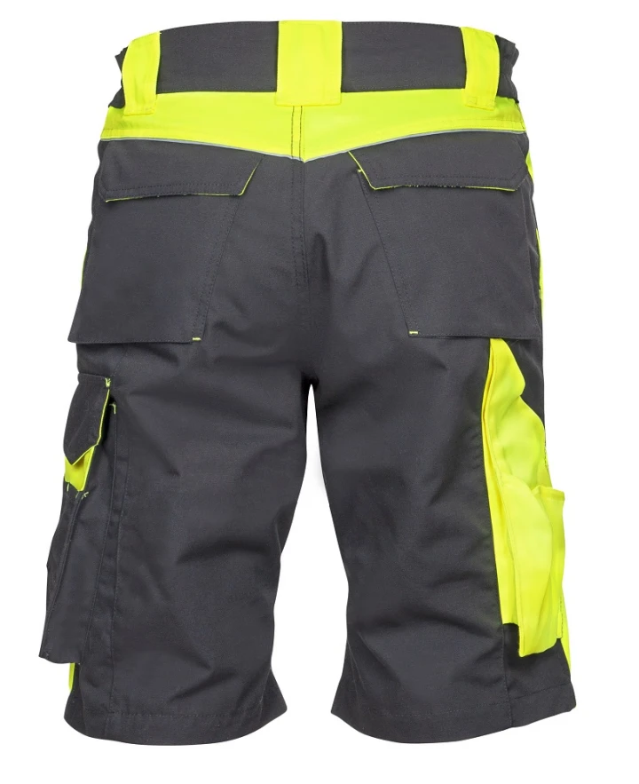 Šorti ARDON®NEON melni dzelteni H6440