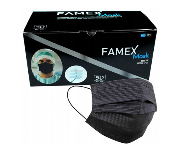 Famex vienreizlietojamā maska (50.gab)