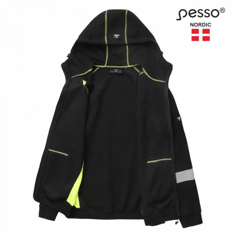 Hi-Vis jaka ar kapuci JERSEY