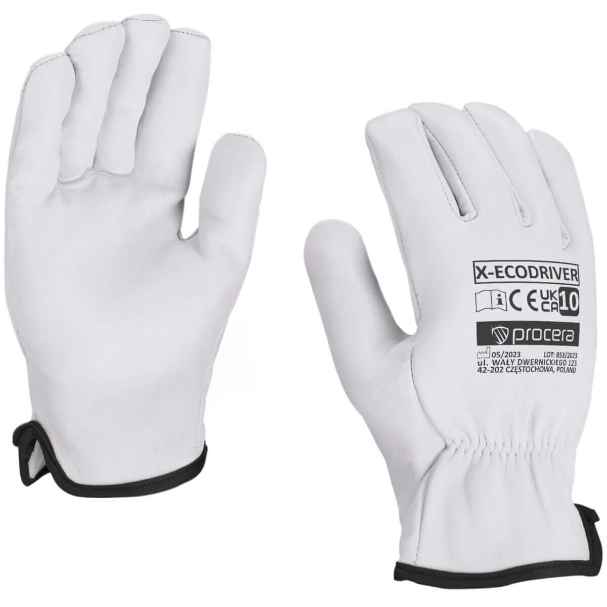 X-ECODRIVER ĀDAS CIMDI 10.izm