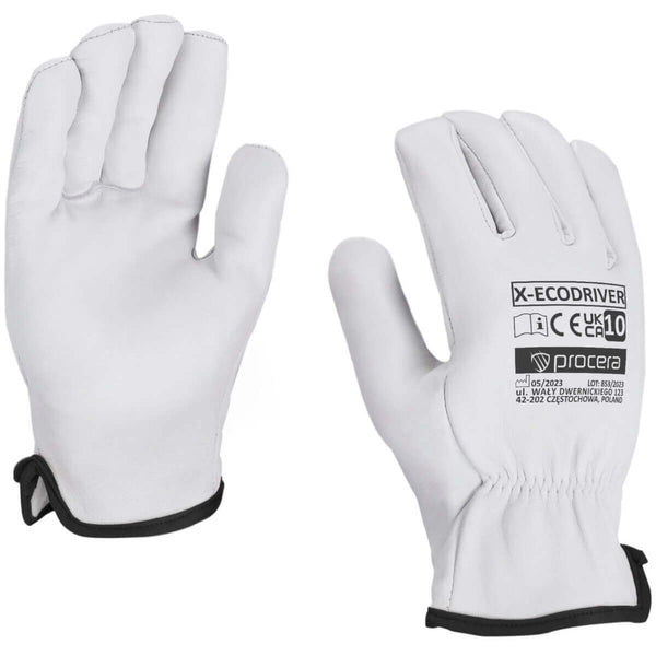 X-ECODRIVER ĀDAS CIMDI 10.izm