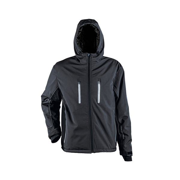 PRISMA SPORT ziemas softshell jaka - tumši pelēka