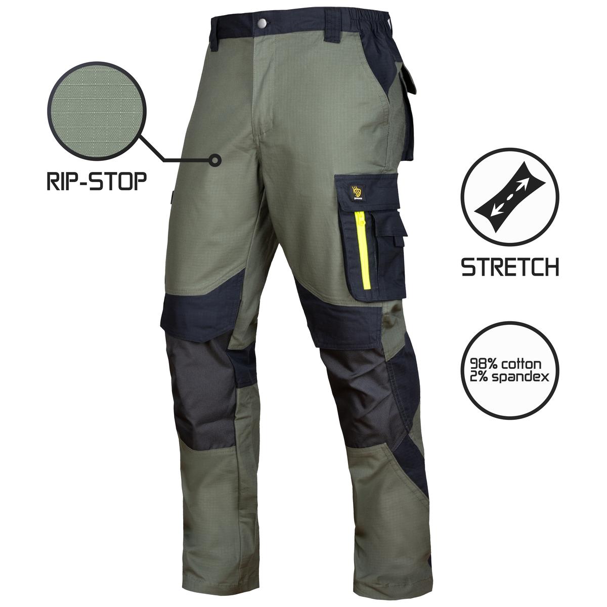 ULTRATECH RIP-STOP ELASTĪGAS ZAĻAS DARBA BIKSES