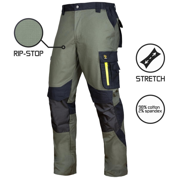 ULTRATECH RIP-STOP ELASTĪGAS ZAĻAS DARBA BIKSES