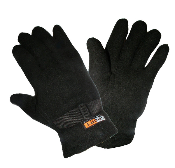 Flīsa cimdi ar savelkamu manžeti.