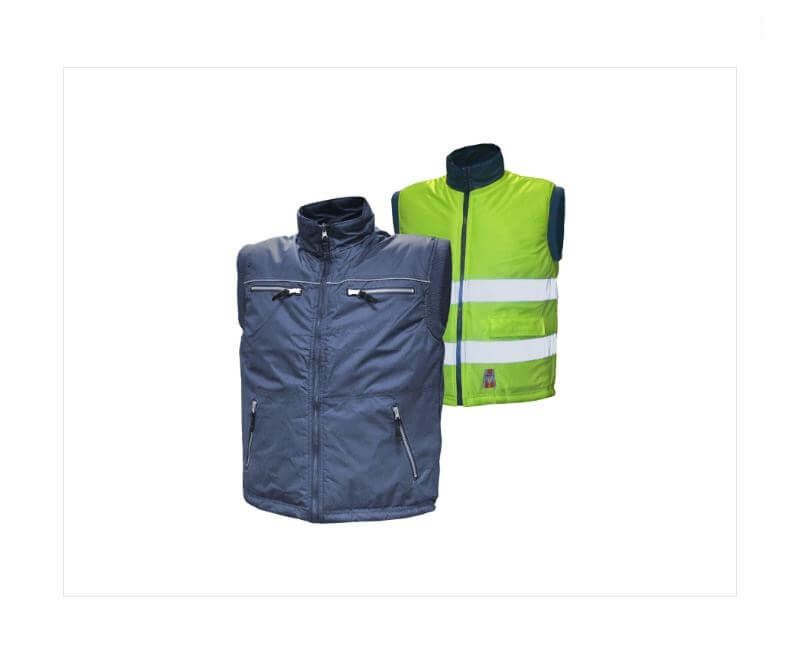 Silta divpusēja veste ar kapuci