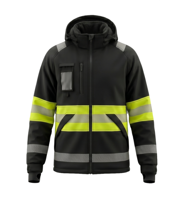 Ziemas softshell jaka VALENCIA-C1 Hi-Vis 1. klase