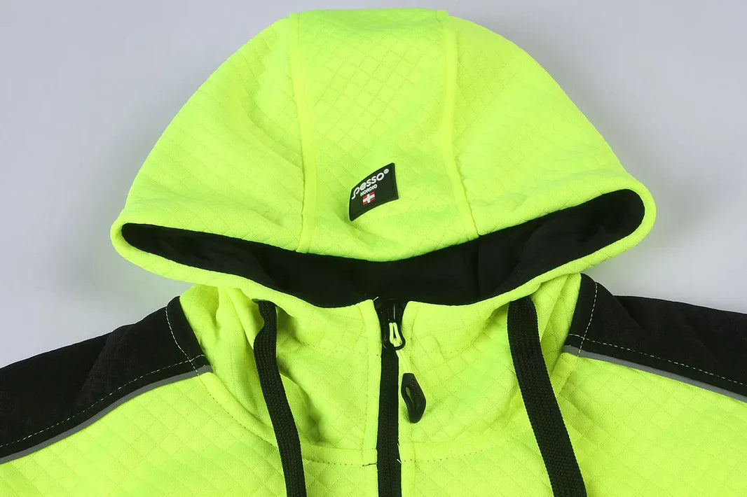 HIVIS adīta jaka ar kapuci FL05