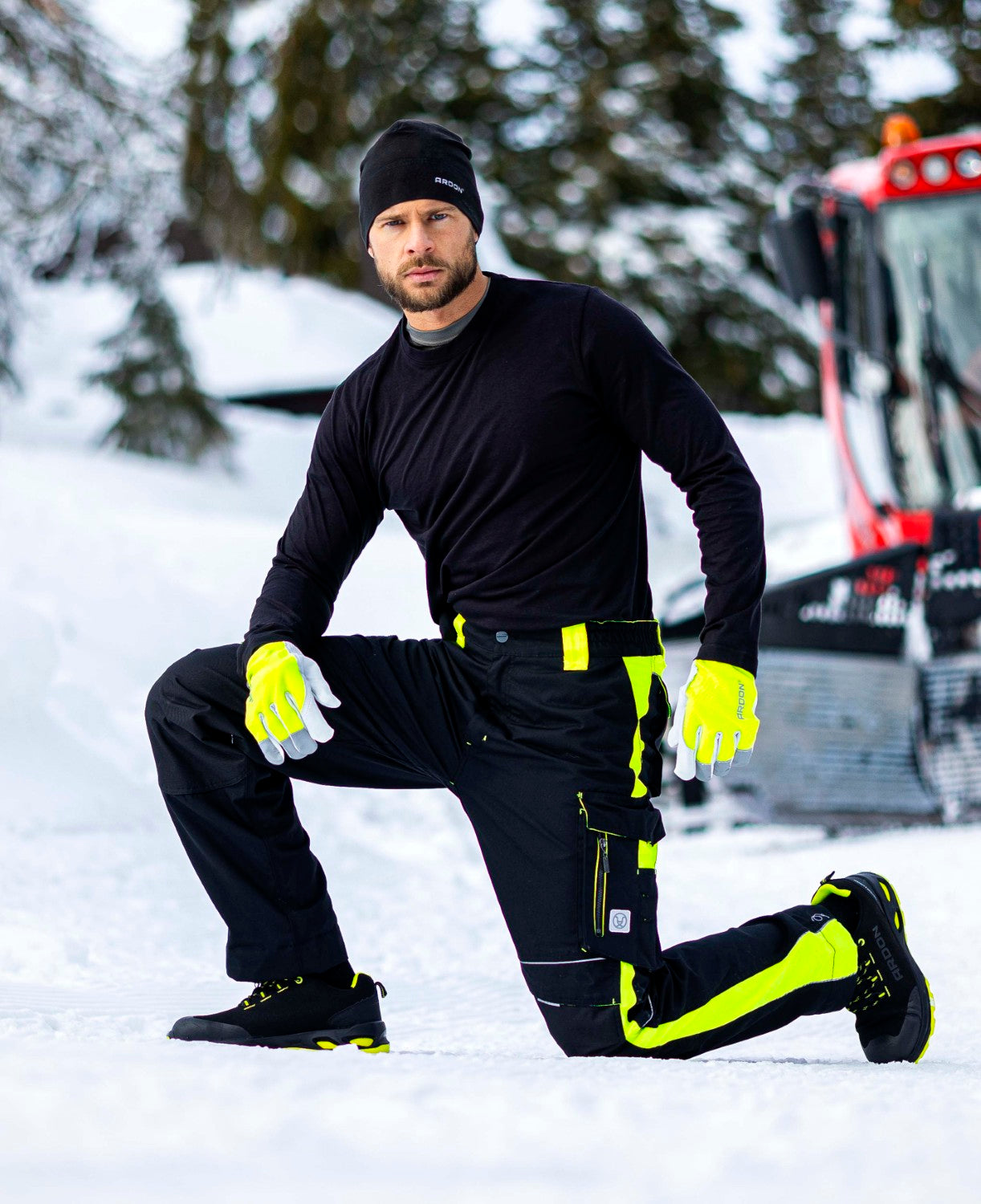 Klasiskas ARDON®NEON ziemas darba bikses, melnas H6471