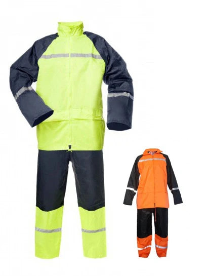Lietus kostīms Baltic Canvas HI-VIS (jaka un bikses) ar PVC pārklājumu