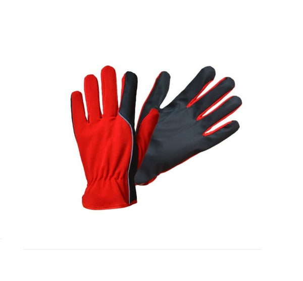 Cimdi no sintētiskas, mitruma izturīgas ādas