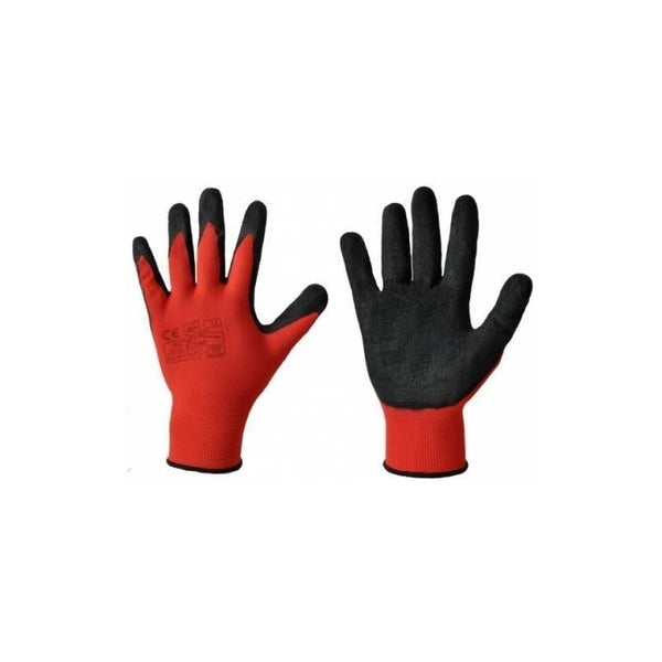 Trikotāžas cimdi ar lateksa pārklājumu plaukstas daļā