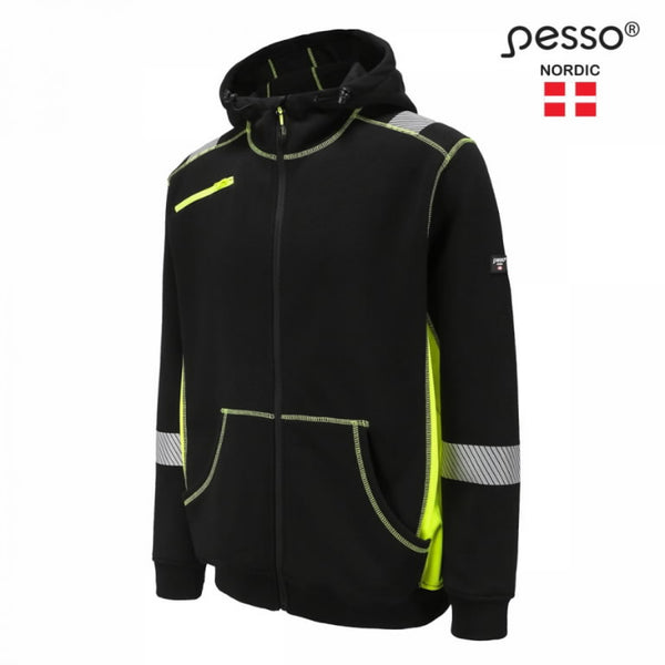 Hi-Vis jaka ar kapuci JERSEY
