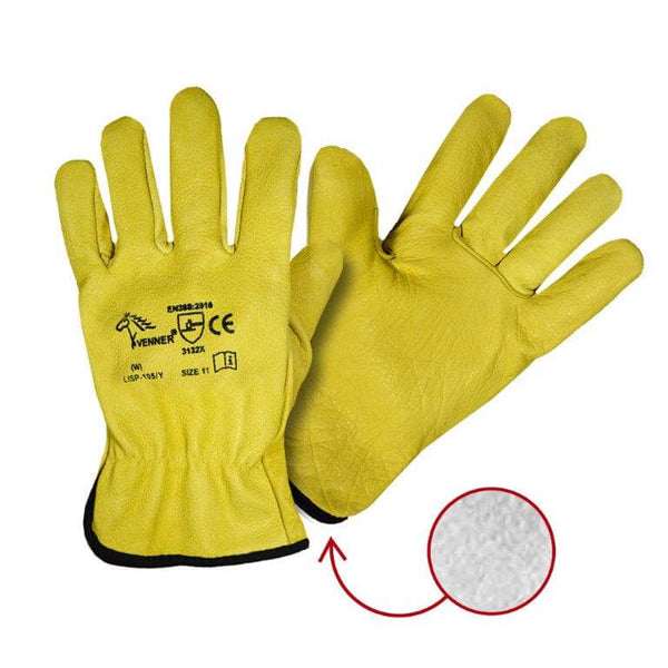 Silti mīksti vēršādas cimdi.