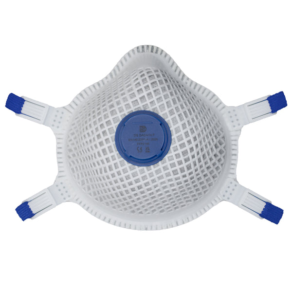 Oglekļa šķiedras respirators ar vārstu  DACAIN-F FFP2