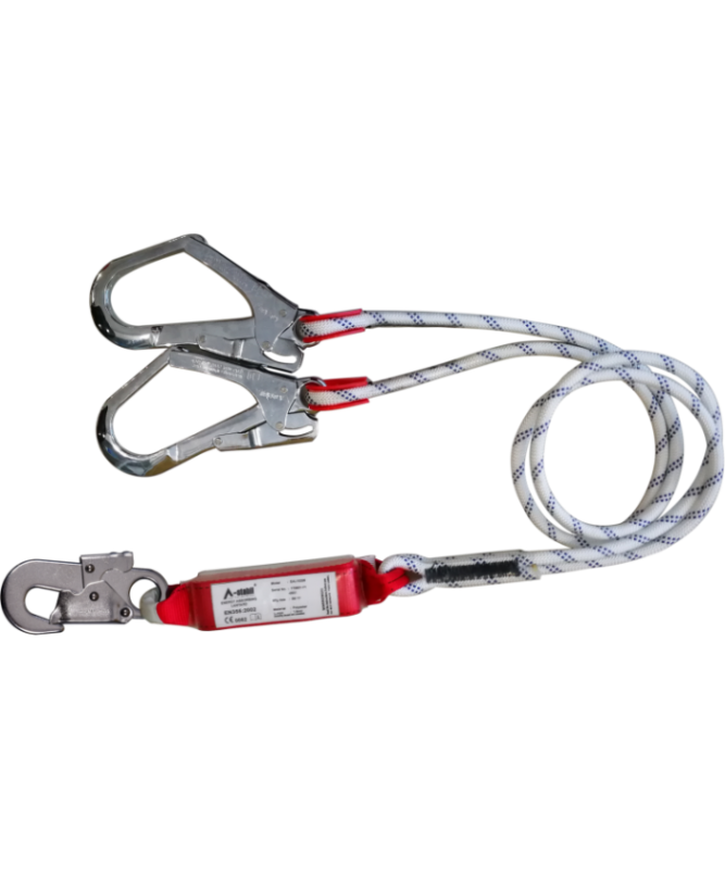 Drošības trose ar divzaru poliamīda virvi