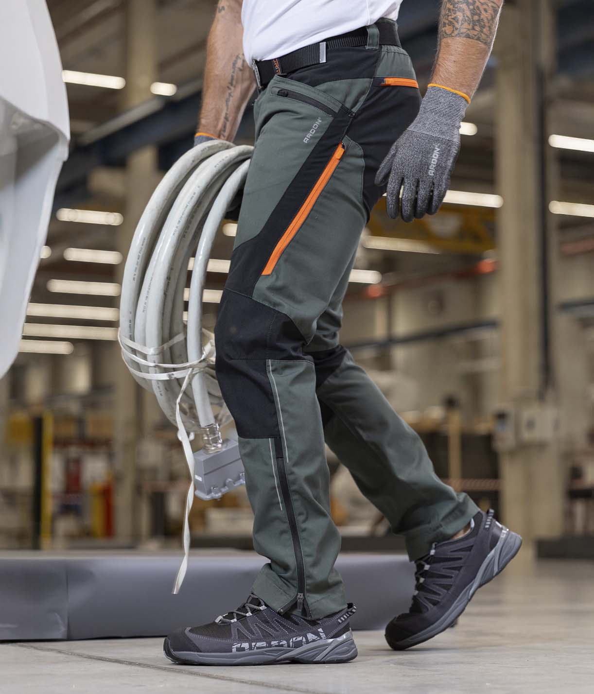 ARDON® ULTRITE haki krāsas darba bikses H6243