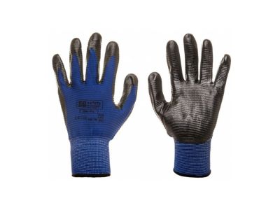 Neilona cimdi aplieti ar nitrila pārklājumu