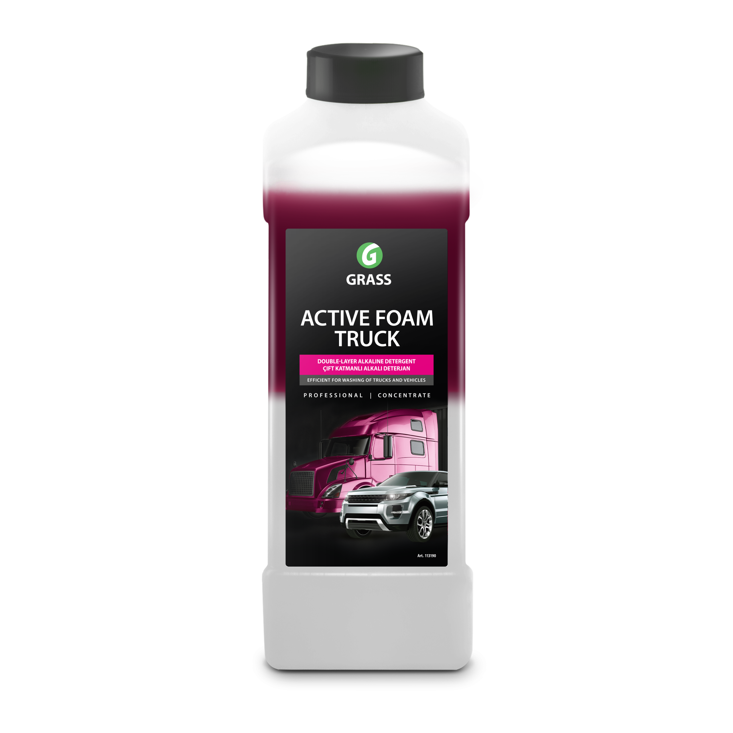 Aktīvās putas spēcīgiem netīrumiem un kravas automašīnām Active Foam Truck 1L GRASS