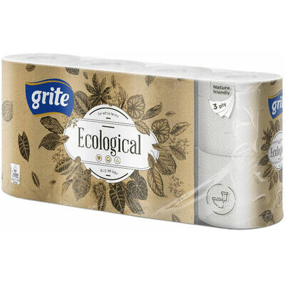 Tualetes papīrs GRITE Ecological 3 sl