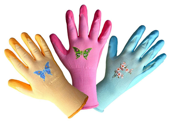 Trikotāžas cimdi ar lateksa pārklājumu plaukstas daļā