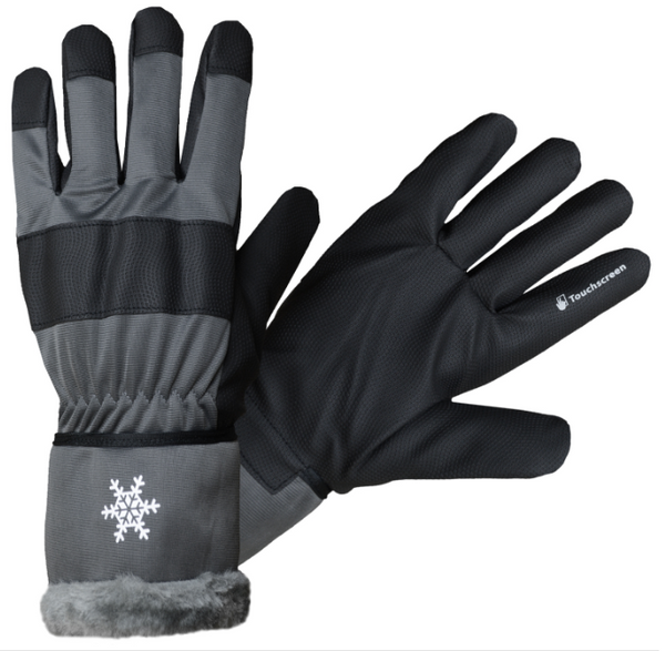 Sintētiskās ādas ziemas darba cimdi