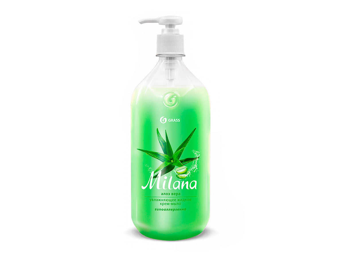 GRASS šķidrās krēmziepes "Milana alveja" 1000 ml