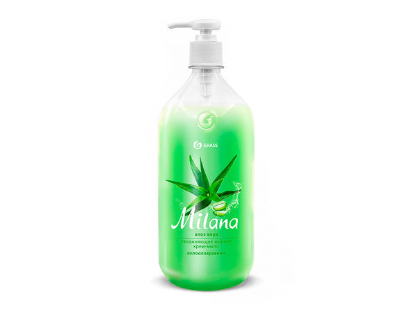 GRASS šķidrās krēmziepes "Milana alveja" 1000 ml
